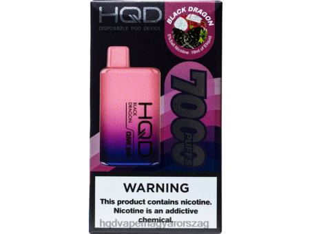 HQD CUVIE BAR egyszer használatos | HQD Vape Magyarország FFJTH131 fekete sárkány