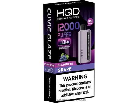 HQD CUVIE GLAZE eldobható vape 12000 | HQD Online Shop FFJTH168 szőlő