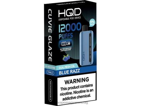 HQD CUVIE GLAZE eldobható vape 12000 | HQD Wholesale FFJTH137 kék razz