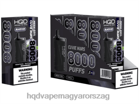 HQD CUVIE MARS egyszer használatos | HQD Aroma FFJTH135 fekete jég