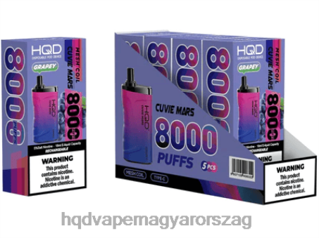 HQD CUVIE MARS egyszer használatos | HQD Flavors Vape FFJTH170 szőlős