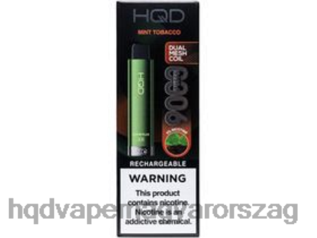 HQD CUVIE PLUS 2.0 egyszer használatos | HQD Vape Magyarország FFJTH221 mentás dohány