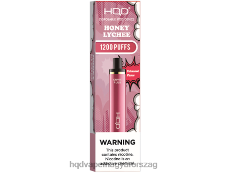 HQD CUVIE PLUS eldobható vape | HQD Vape Budapest FFJTH174 mézes licsi