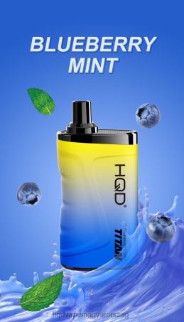HQD TITAN 7000 fújás | HQD Vape Sale FFJTH6 áfonyás menta