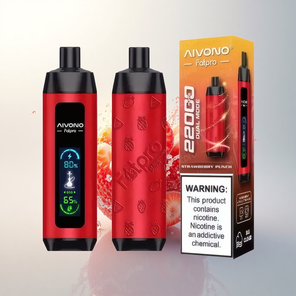 Aivono Aim Fatpro 22000 Puffs Eper Pörög 28ml 5% Mesh