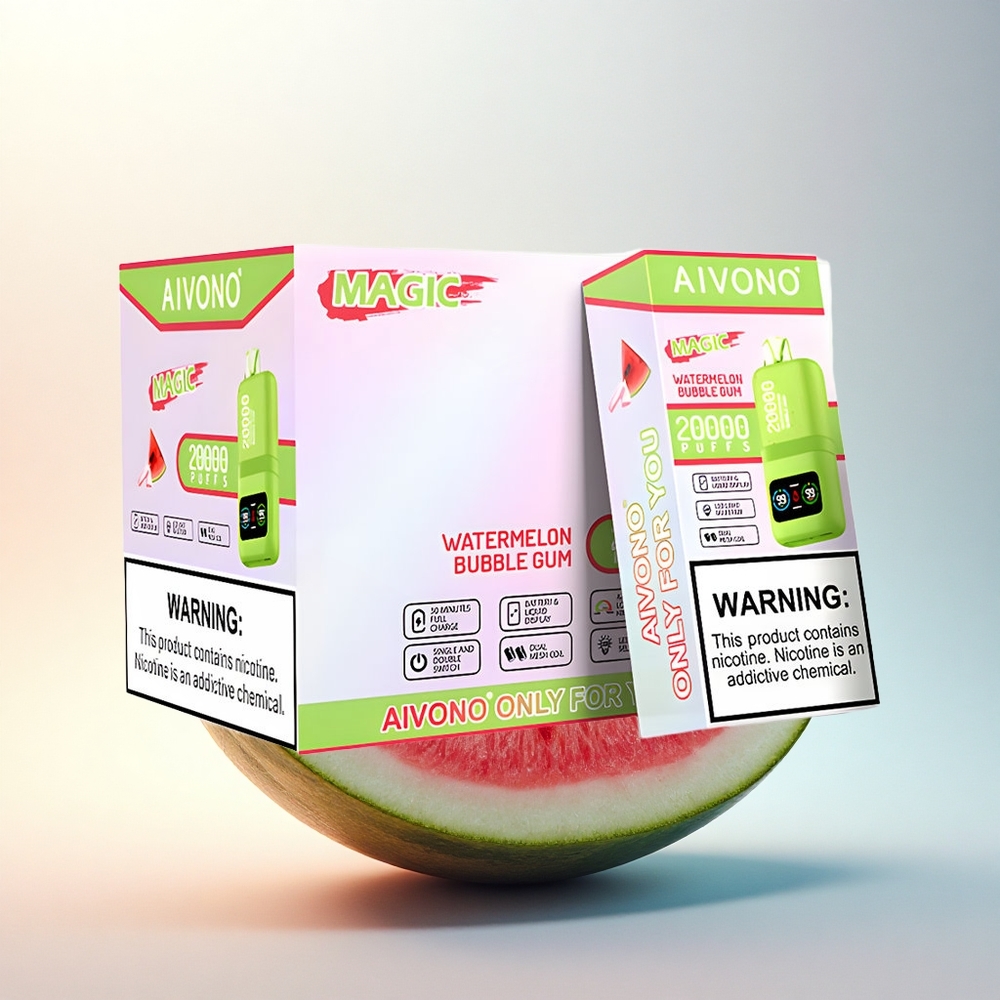 Aivono Aim Magic 20000 Puffs Gödörlé Bubble Gum Kettős Háló Kijelző
