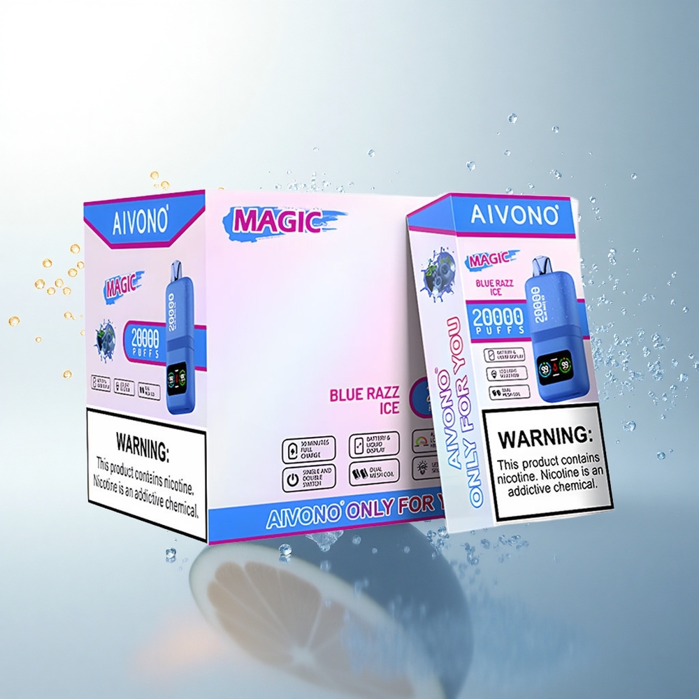 Aivono Aim Magic 20000 Puffs Kék Málnajég Duplex Háló Kijelző