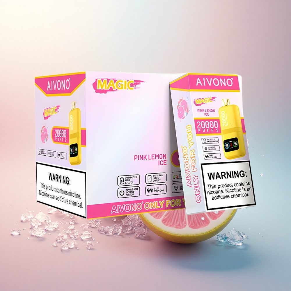 Aivono Aim Magic 20000 Puffs Rózsa Limonád Jég Dual Mesh Kijelző