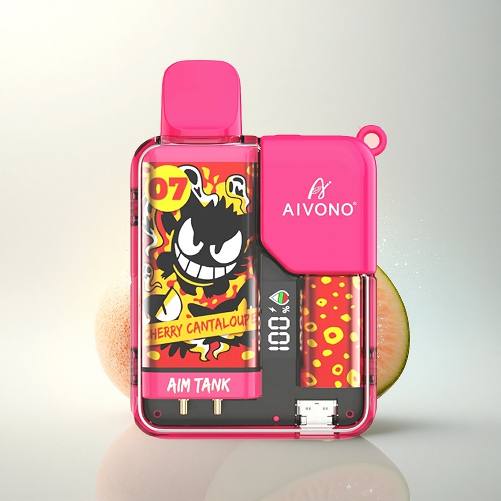 Aivono Aim Tank 9500 Puffs Cseresznye Sárgadinnye 18ml LCD Mesh