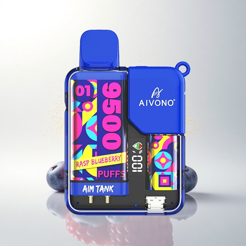 Aivono Aim Tank 9500 Puffs Málna Kékáfonya 18ml LCD Mesh