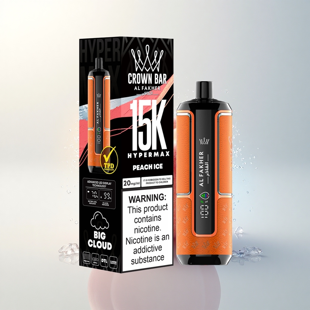 Al Fakher Crown Bar 15K Hypermax Barackjég Típus-C 22ml Hypermax