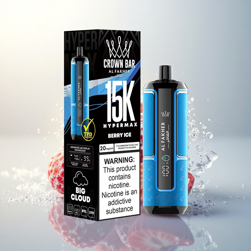 Al Fakher Crown Bar 15K Hypermax Bogyós Jég Típus-C