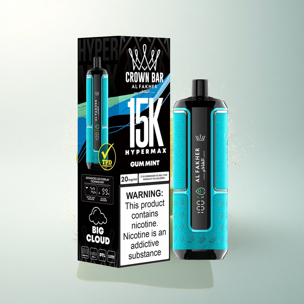 Al Fakher Crown Bar 15K Hypermax Borsmenta 22ml DTL Típus-C