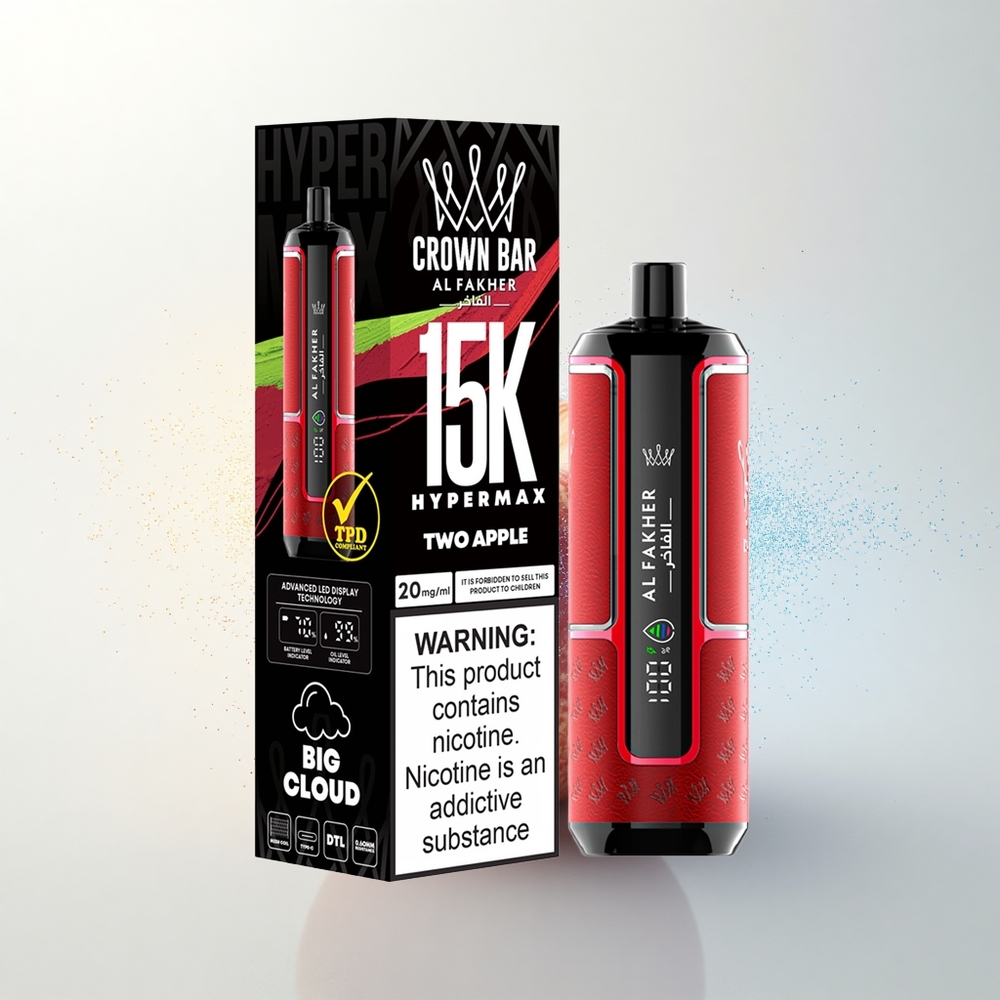 Al Fakher Crown Bar 15K Hypermax Két Alma 22ml Típus-C