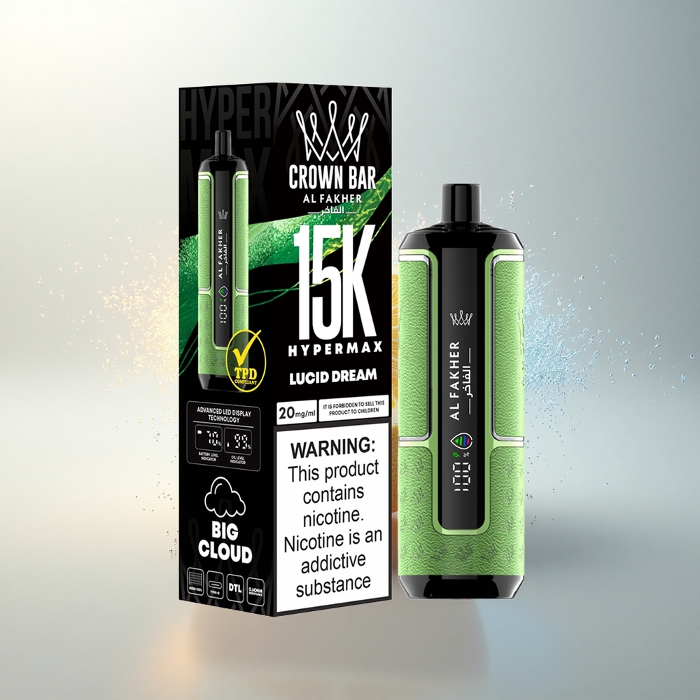 Al Fakher Crown Bar 15K Hypermax Álomfény Kompakt 600mAh