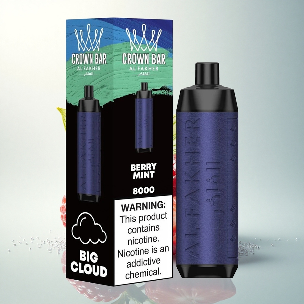 Al Fakher Crown Bar 8000 Crystal Bogyós Mentás Kristály 600mAh 18ml 0.6ohm