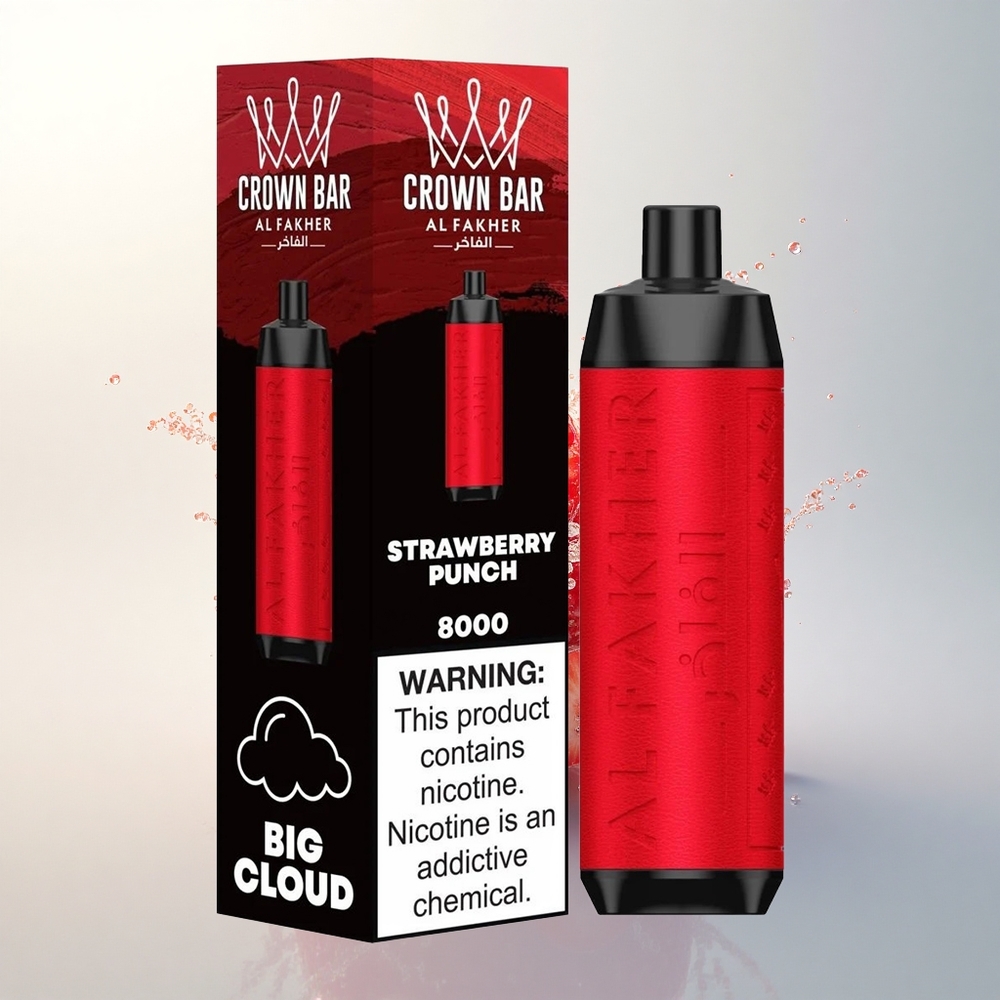 Al Fakher Crown Bar 8000 Crystal Eper Ütés Kristály 18ml