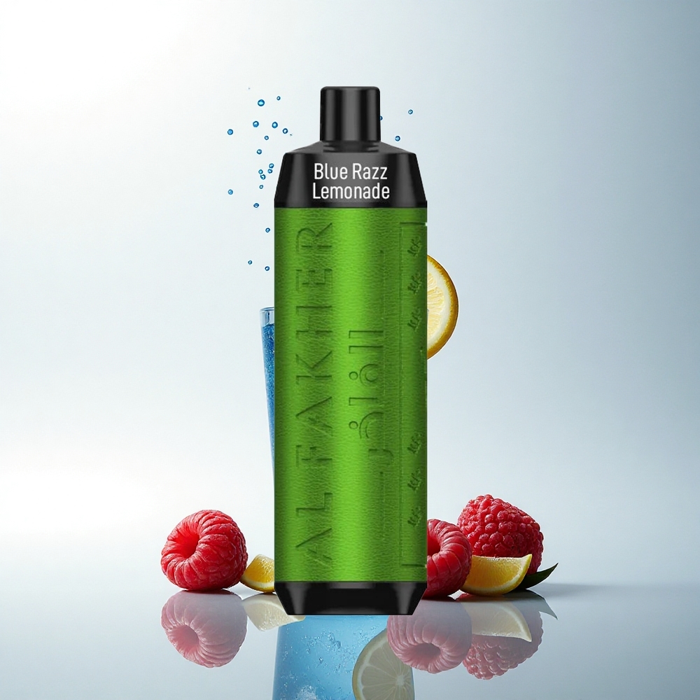 Al Fakher Crown Bar 8000 Crystal Kék Málna Limonádé USB-C 18ml 5mg