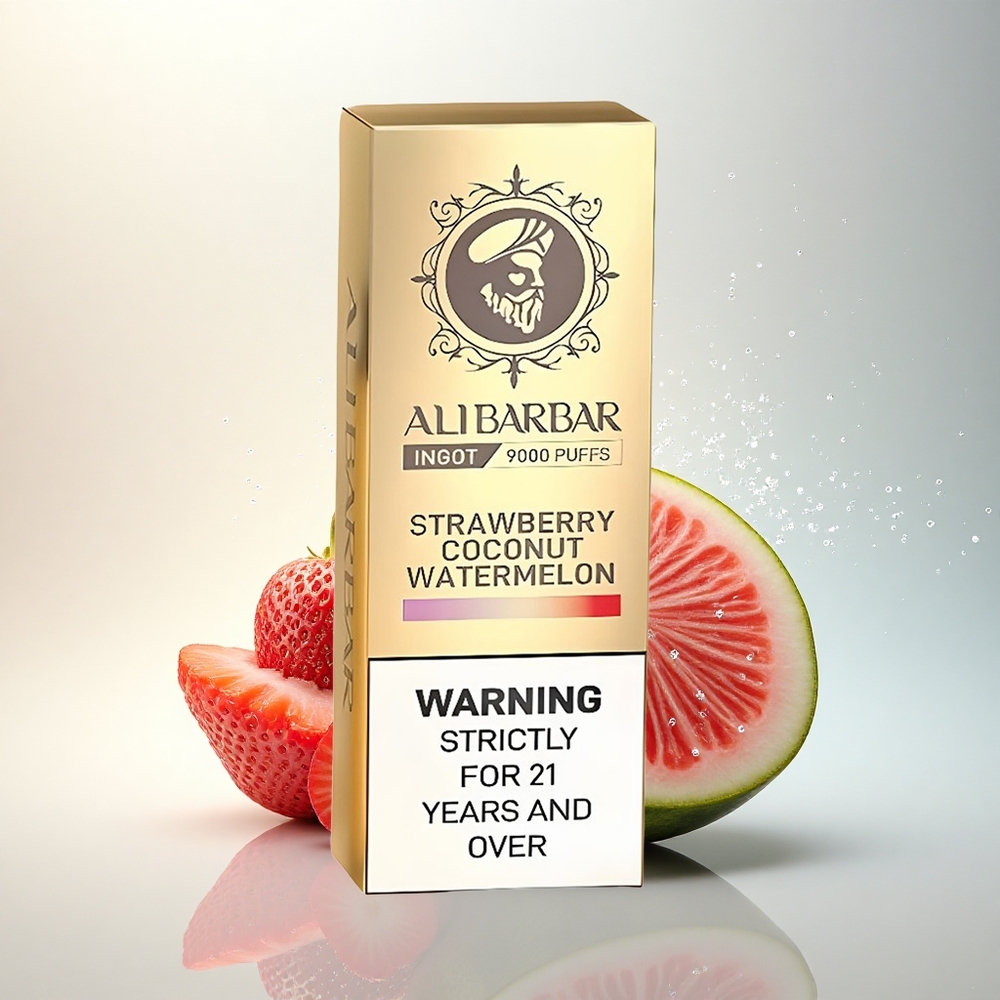 Alibarbar Ingot 9000 Puffs Eper Kókusz Görögdinnye 22ml 2350mAh LED