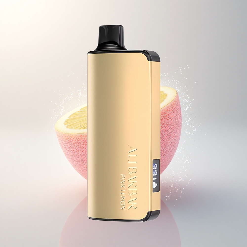 Alibarbar Ingot 9000 Puffs Rózsaszín Citrom 2350mAh LED Kijelzős