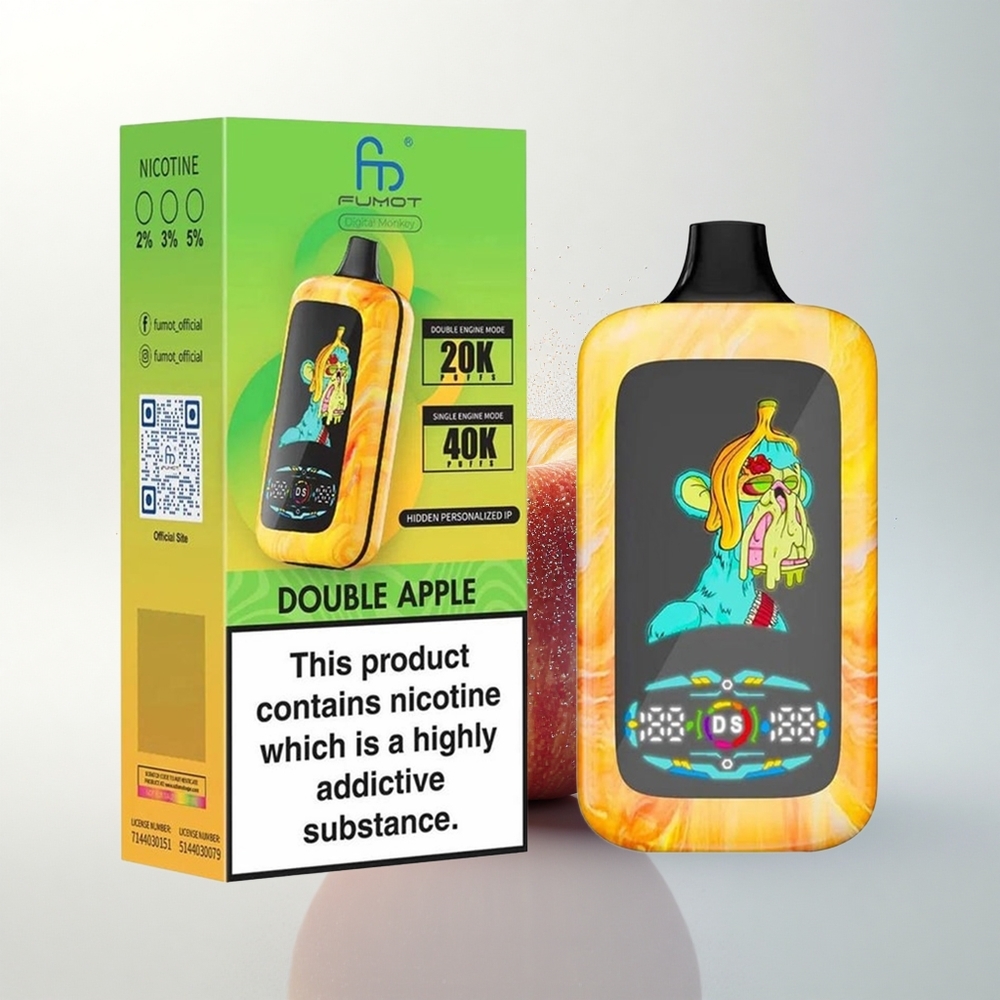 Fumot Digital Monkey 20000/40000 Puffs Kettős Alma Duális Motor Mód
