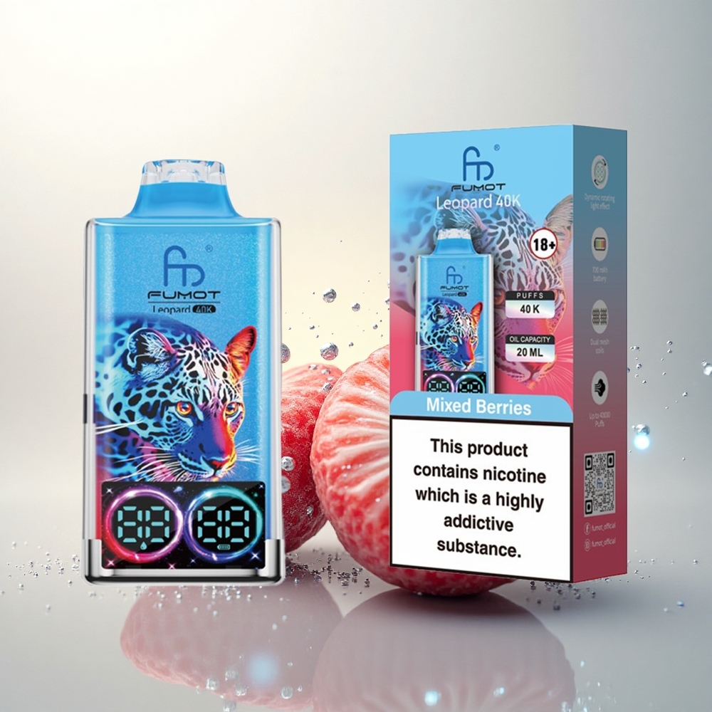 Fumot Leopard 40K Puffs Vegyesbogyós 0% Dual Mesh Type-C