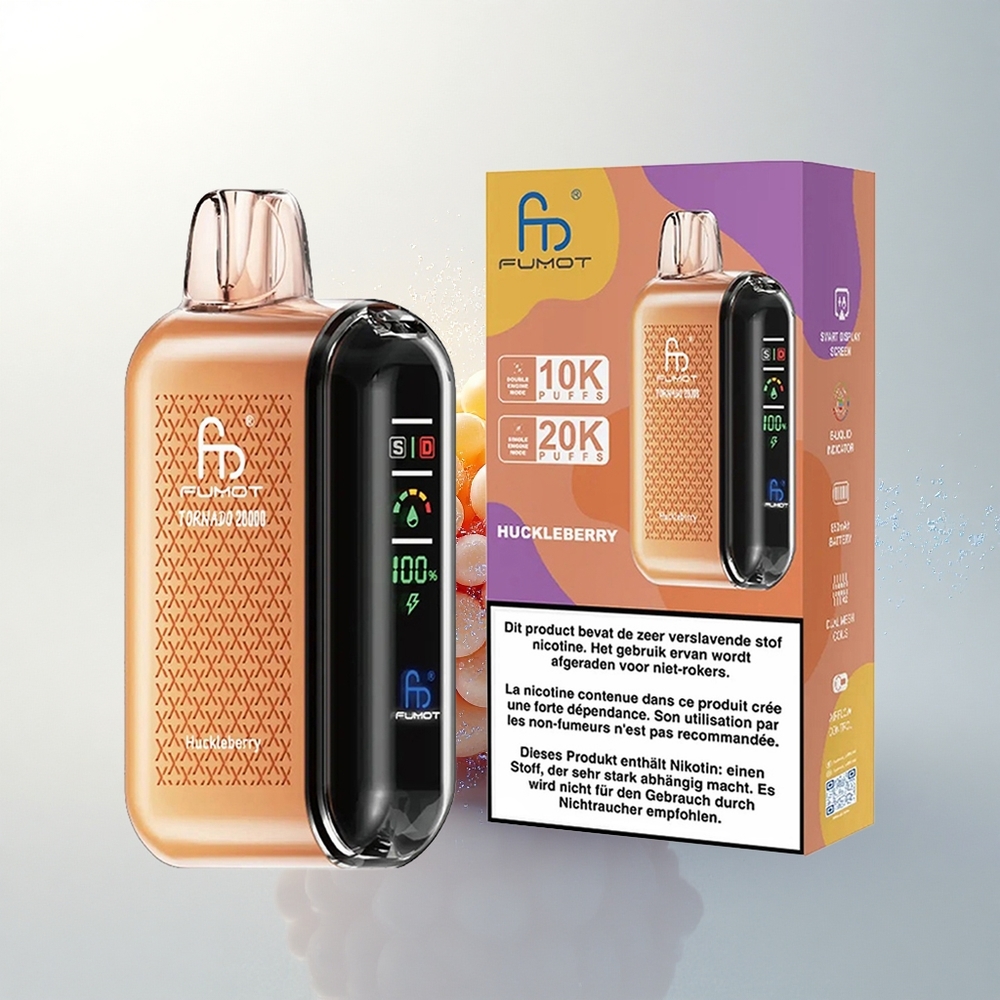 Fumot Tornado 20000 Puffs Bodza Kettős Háló Okos Kijelző