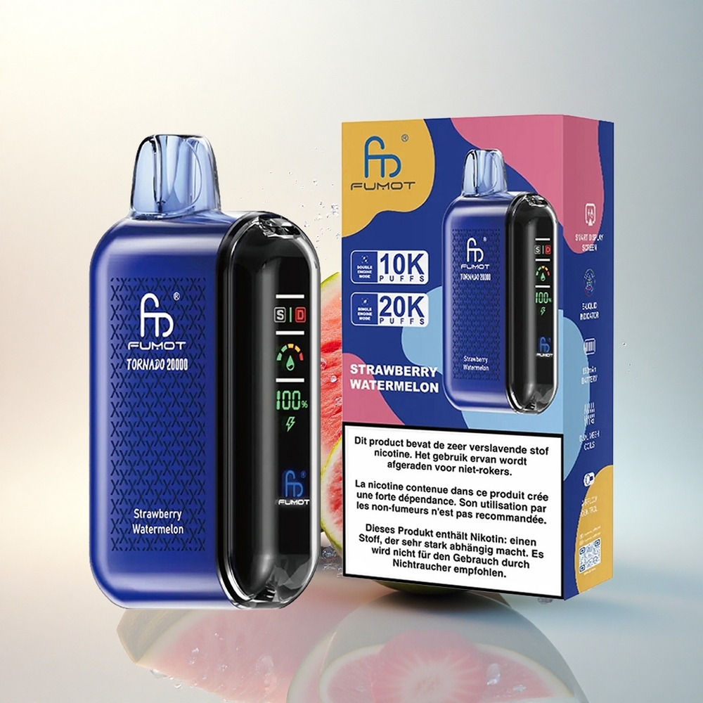 Fumot Tornado 20000 Puffs Eper Görögdinnye Duális Hálótekercs