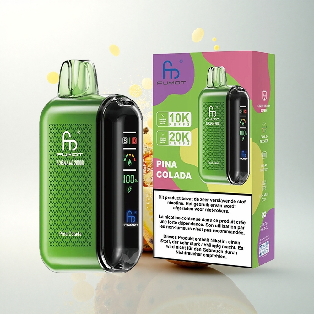 Fumot Tornado 20000 Puffs Pina Colada Dupla Háló Tekercs