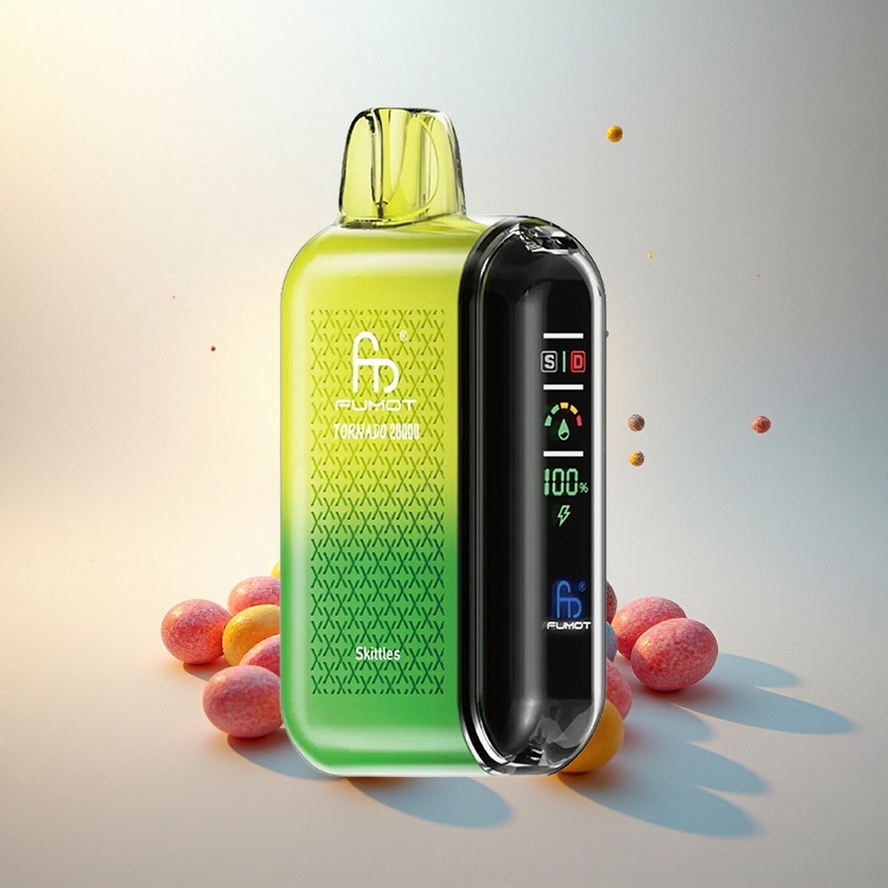 Fumot Tornado 20000 Puffs Szivárvány Kettős Háló Intelligens Kijelző
