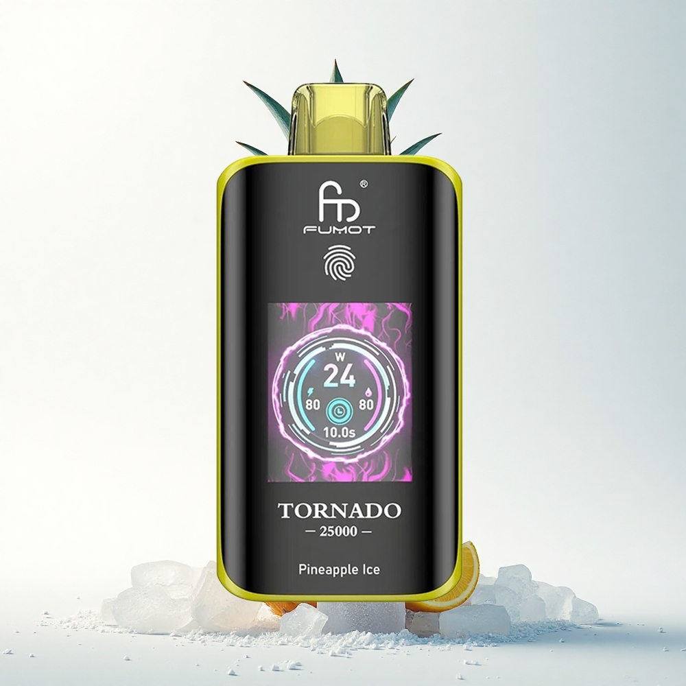 Fumot Tornado 25000 Puffs Ananász Jég HD Kijelző 700mAh