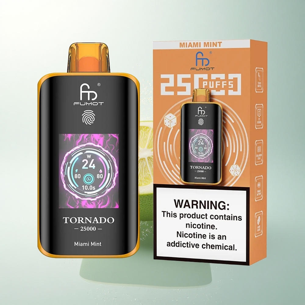 Fumot Tornado 25000 Puffs Budapest Párlat HD Képernyő 700mAh 20ml