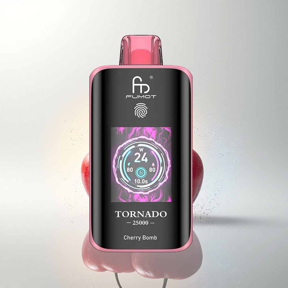 Fumot Tornado 25000 Puffs Cseresznye Robbanás HD Képernyő 700mAh 20ml