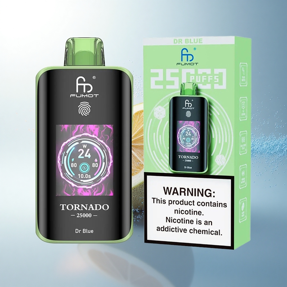 Fumot Tornado 25000 Puffs Dr Kék HD Képernyő 700mAh 20ml