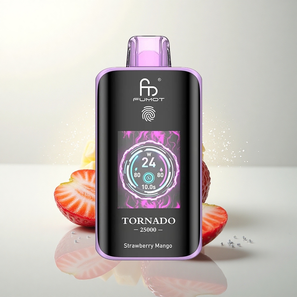 Fumot Tornado 25000 Puffs Eper Manga HD Kijelző 700mAh