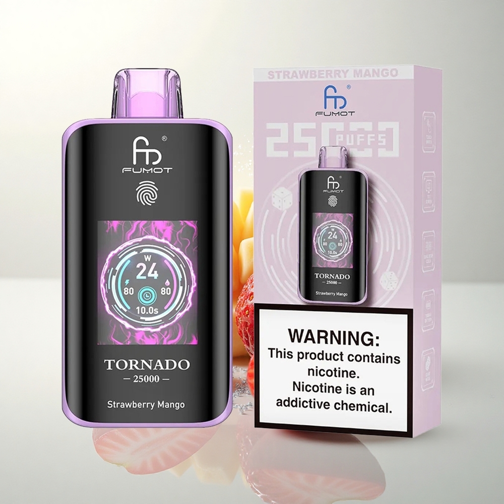 Fumot Tornado 25000 Puffs Eper Manga HD Kijelző 700mAh