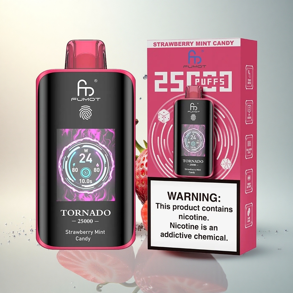 Fumot Tornado 25000 Puffs Epermenta Cukor HD Kijelzős 700mAh