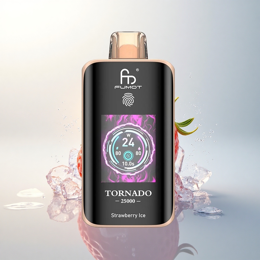 Fumot Tornado 25000 Puffs Epres Fagylalt HD Kijelzős 700mAh
