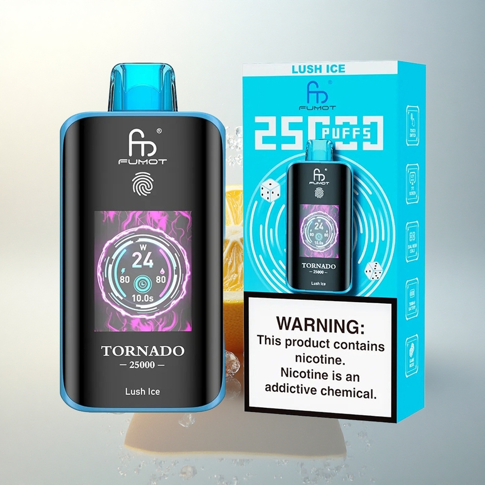 Fumot Tornado 25000 Puffs Friss Jég HD Képernyős Típus-C