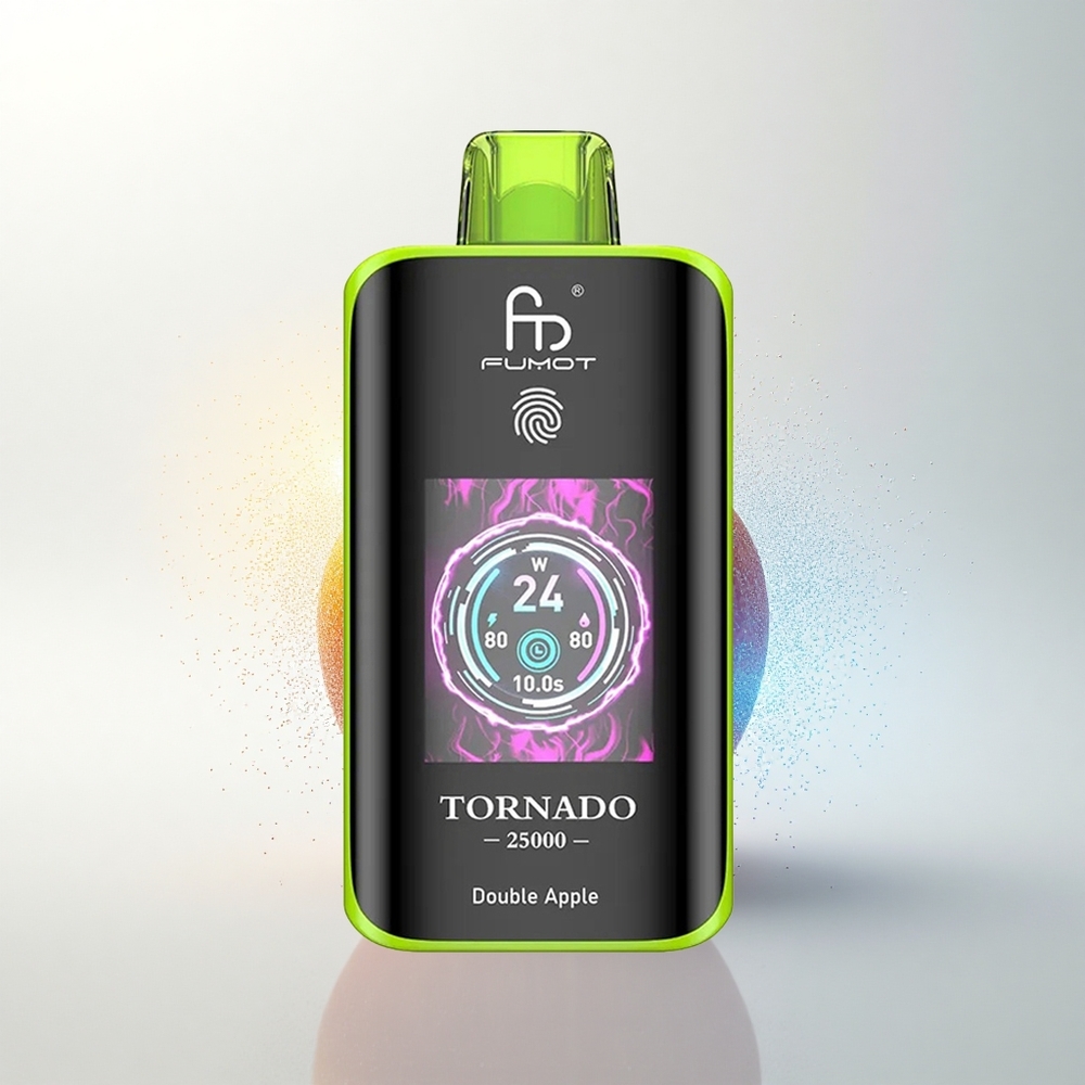 Fumot Tornado 25000 Puffs Kettős Alma HD Képernyős 700mAh Típus-C