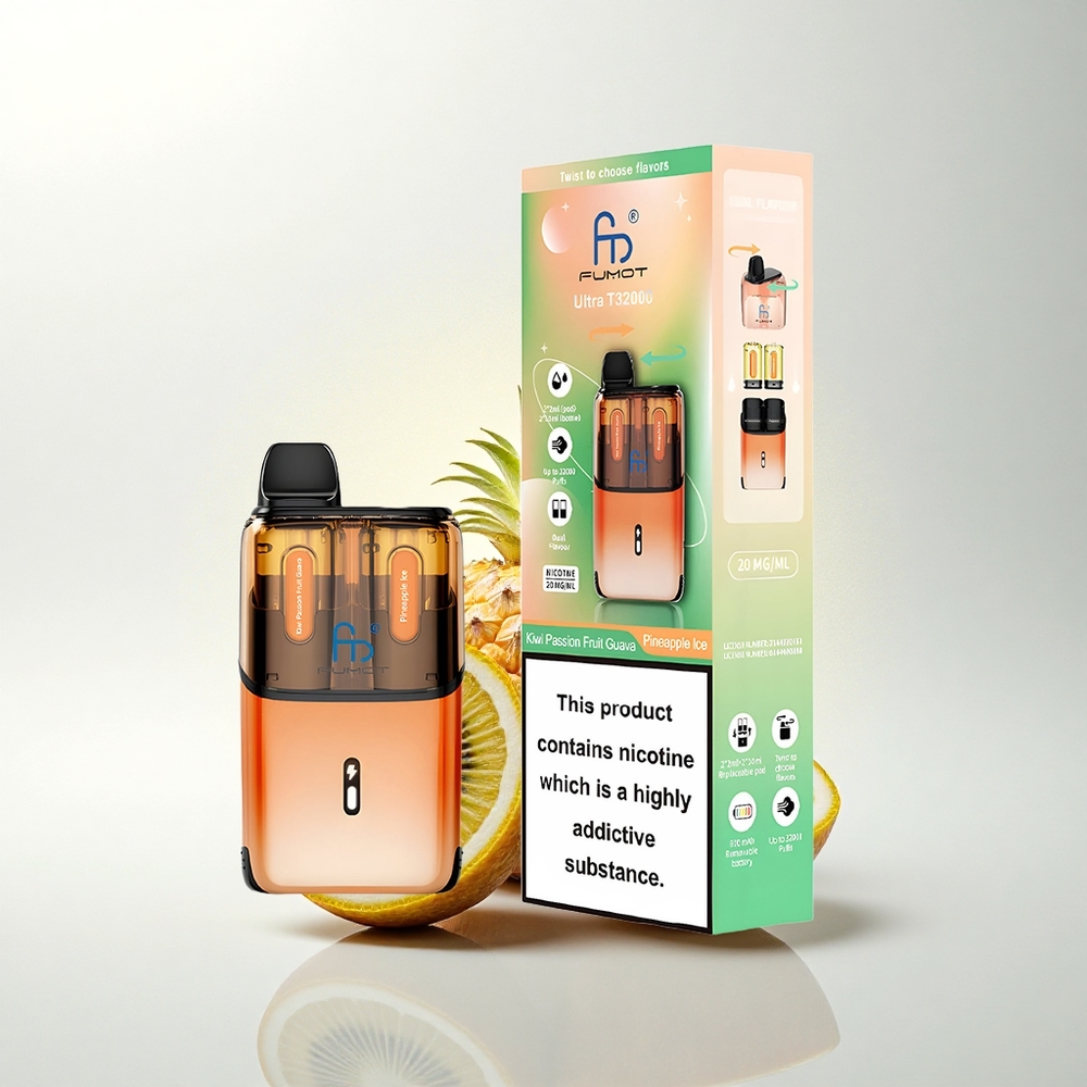 Fumot Ultra T32000 Puffs Kivi Passiógyümölcs Gujává - Ananász Jég 24ml Mesh Teknológia