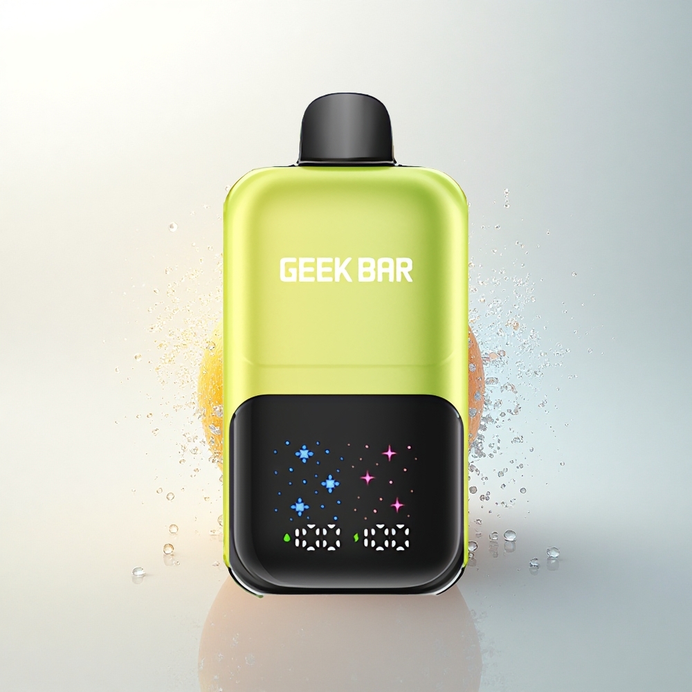 GEEK BAR 2GO 20ml 50000 Puffs Savanyú Alma Jég - Nagy Kijelző, 3 Szintű Beállítás, Duális Tartály