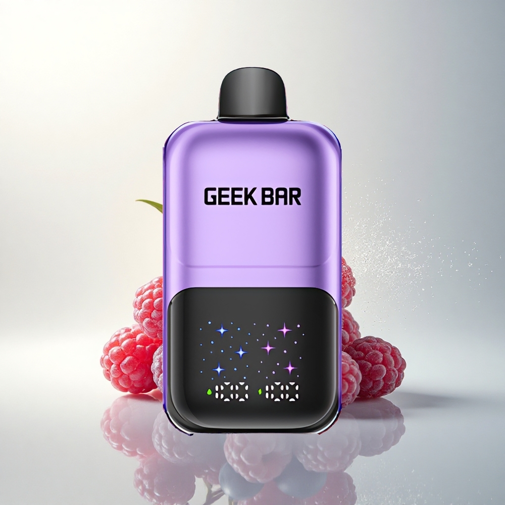 GEEK BAR 2GO 20ml 50000 Puffs Szőlő & Málna Képernyős Dupla Tartály