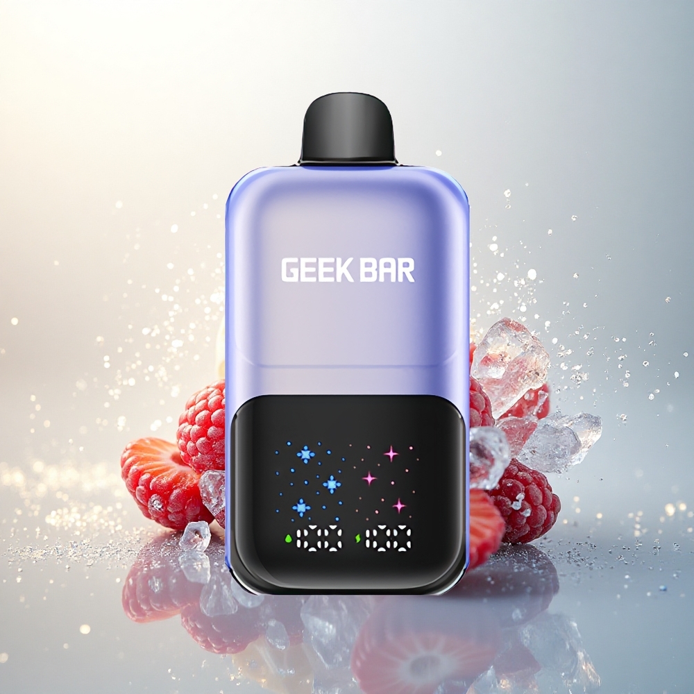 GEEK BAR 2GO 20ml 50000 Puffs Vegyes Bogyós Fagylalt Interaktív Képernyős 3-Szintű Íz-Szabályozású