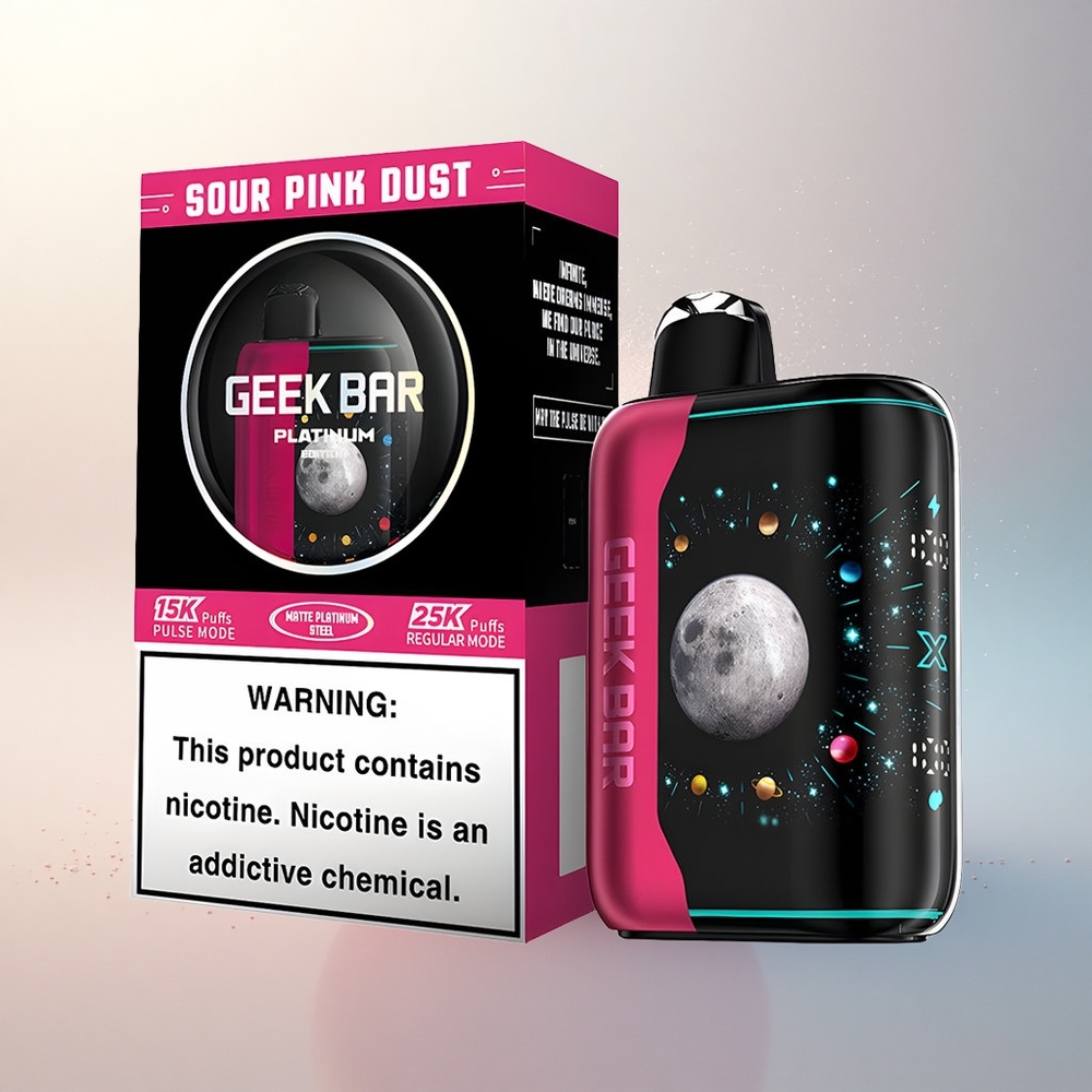 GEEK BAR Platinum Edition 25000 Puffs Savanyú Rózsapor 25000 Puff Prémium Matte Finomítás