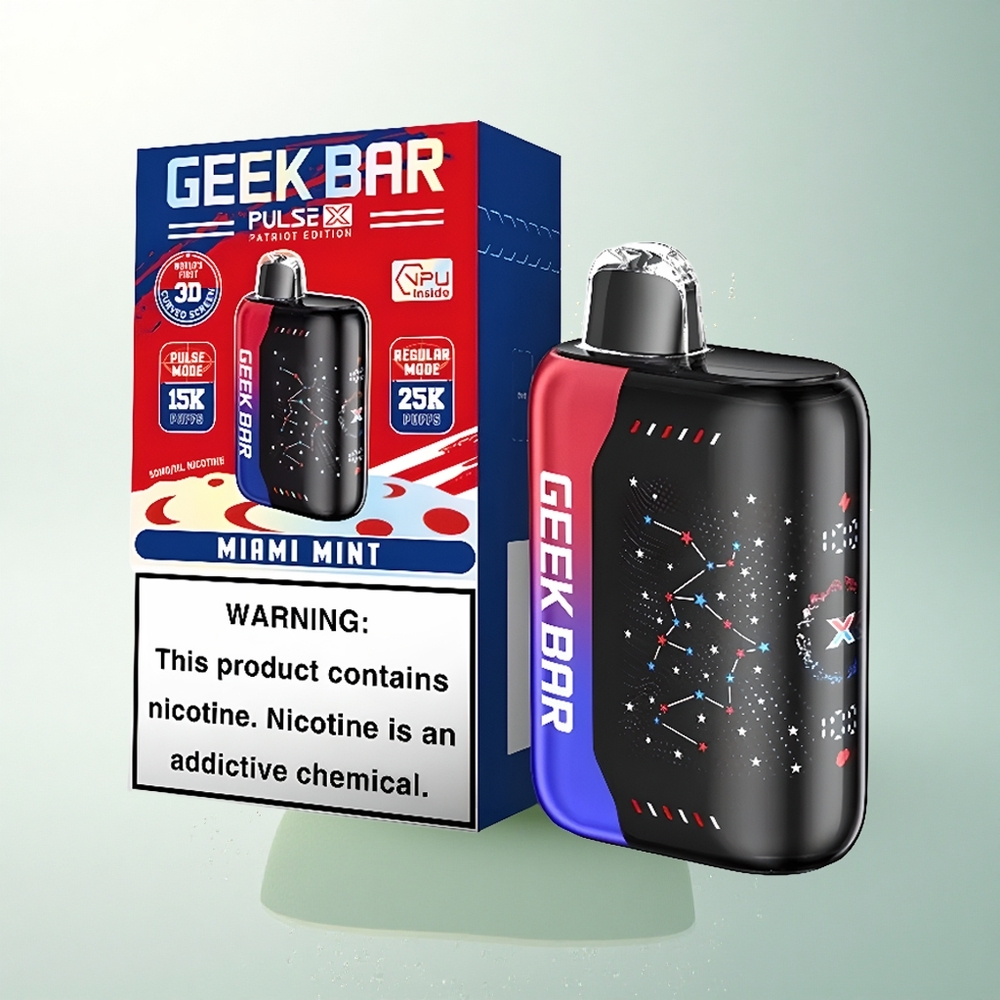 GEEK BAR Pulse X 25000 Puffs Hazafi Kiadás: Dupla Rácsos Tekercs és 3D Íves Kijelző