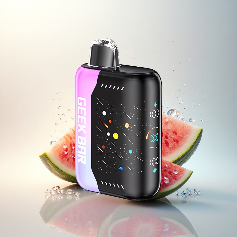 GEEK BAR Pulse X 42K Puffs Meteor Edition Eper görögdinnye kettős hálós tekercs és gyors töltés