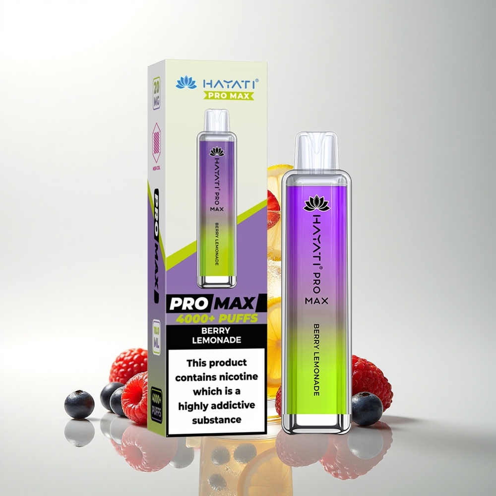 Hayati Pro Max 4000 Puffs Bogyós Limonádé Kettős Hálós 1400mAh Kristály