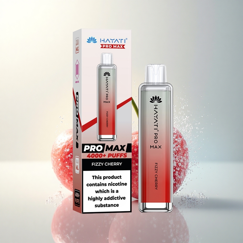 Hayati Pro Max 4000 Puffs Buborékos Cseresznye Dupla Háló