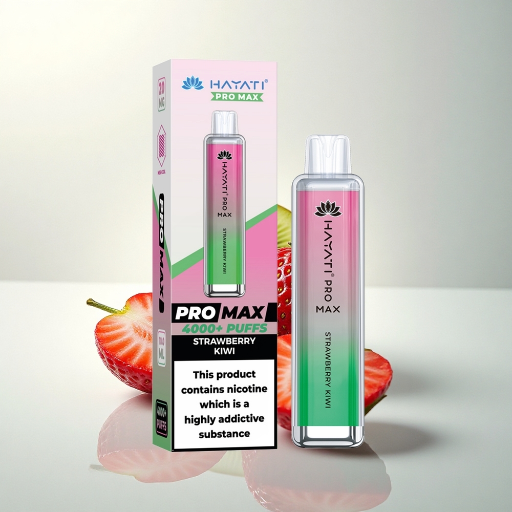 Hayati Pro Max 4000 Puffs Eper-Kivi Duális Mesh Coil Újratölthető